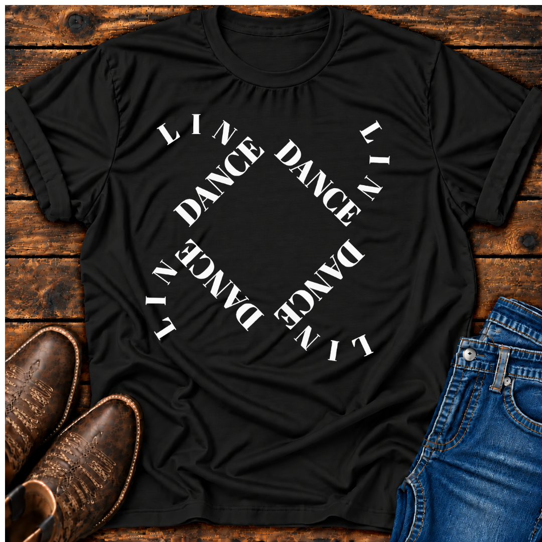 LD Curved Squares Line Dance T-Shirt