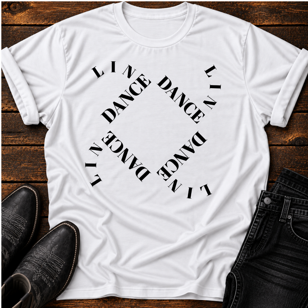 LD Curved Squares Line Dance T-Shirt