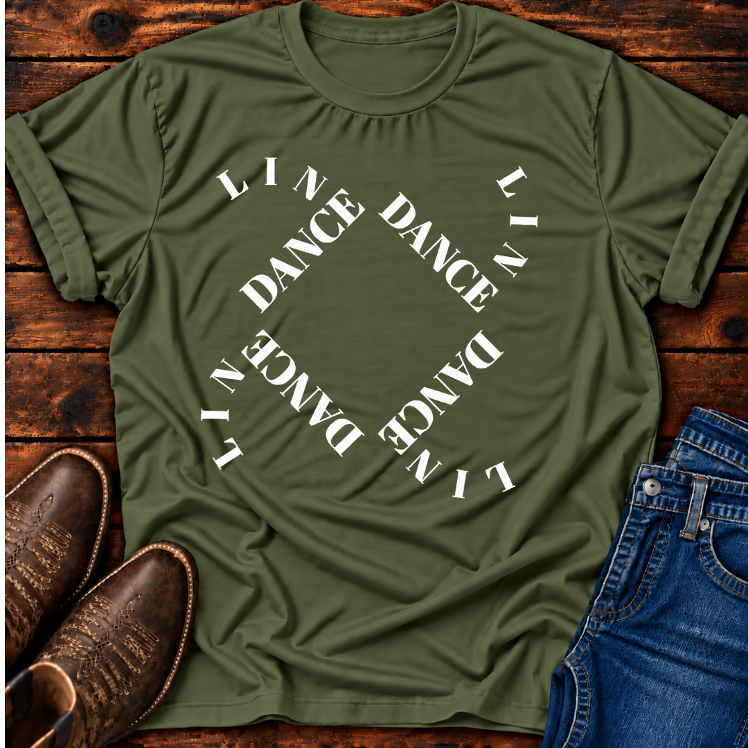 LD Curved Squares Line Dance T-Shirt