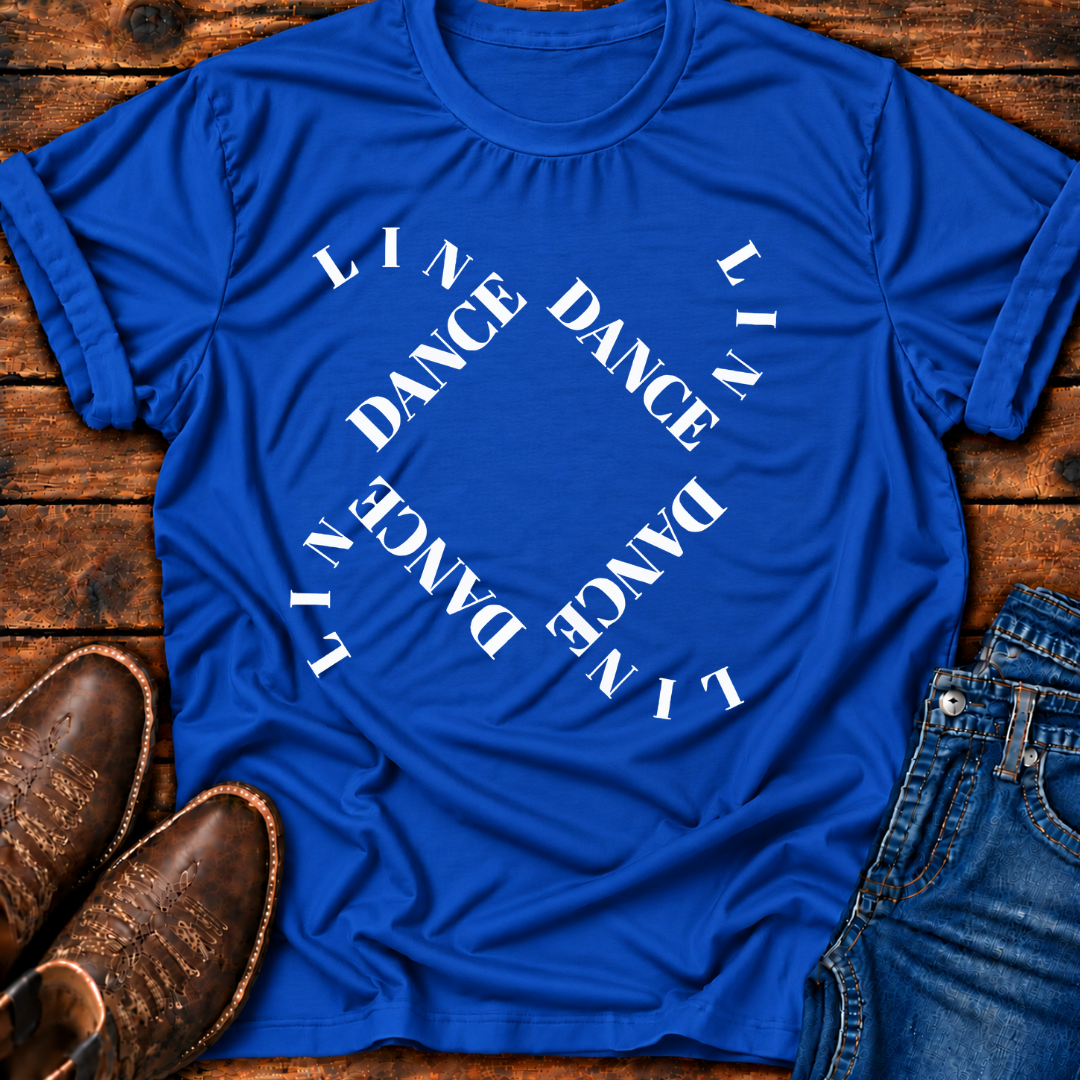 LD Curved Squares Line Dance T-Shirt