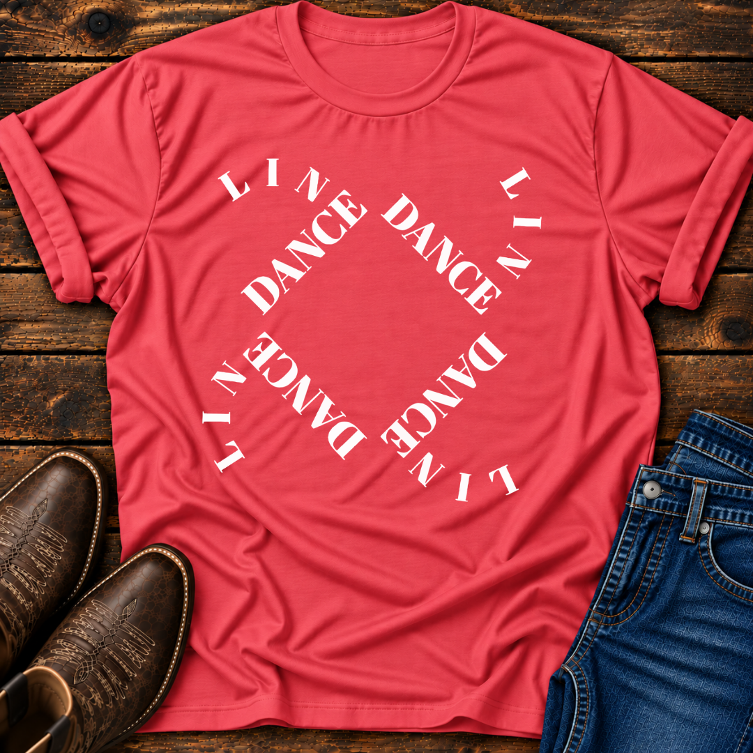 LD Curved Squares Line Dance T-Shirt