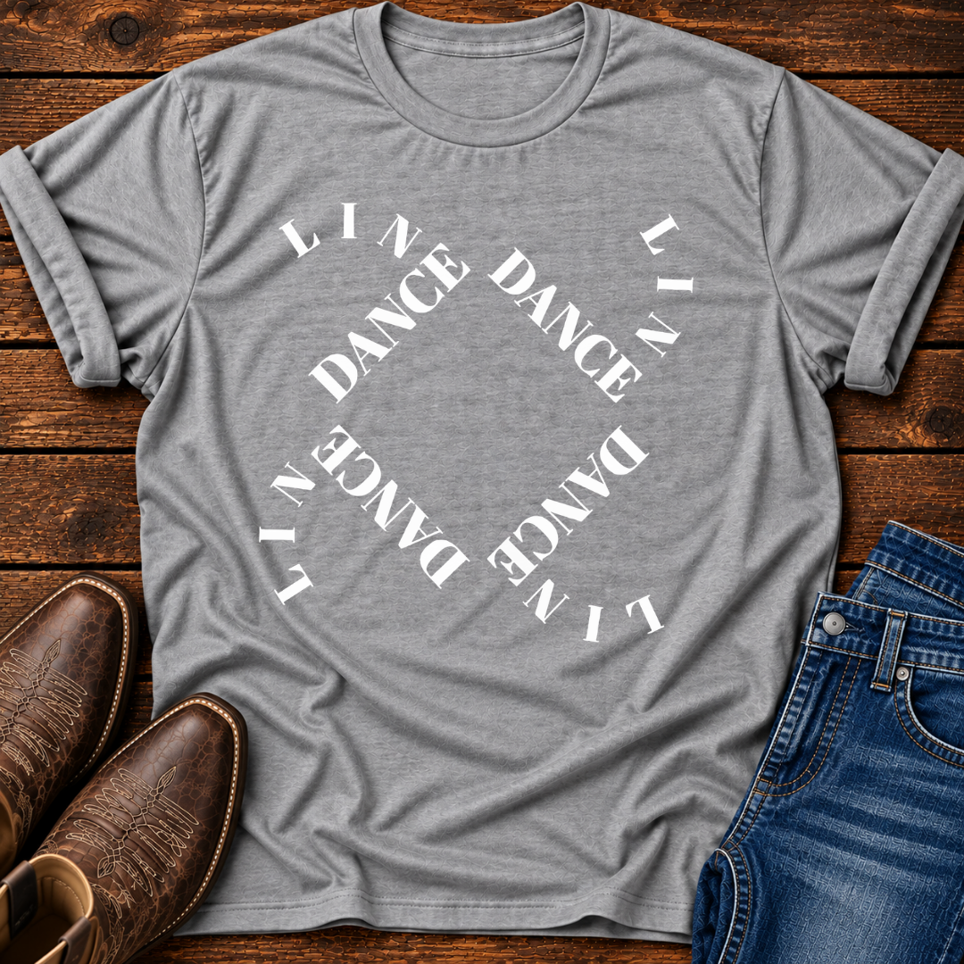 LD Curved Squares Line Dance T-Shirt