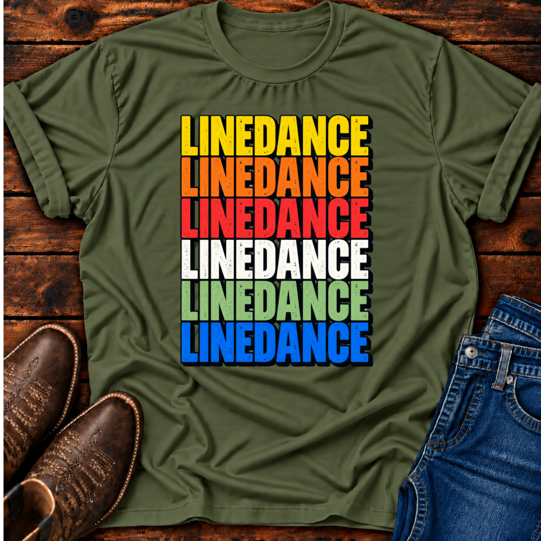 LD X 6 Colors Line Dance T-Shirt