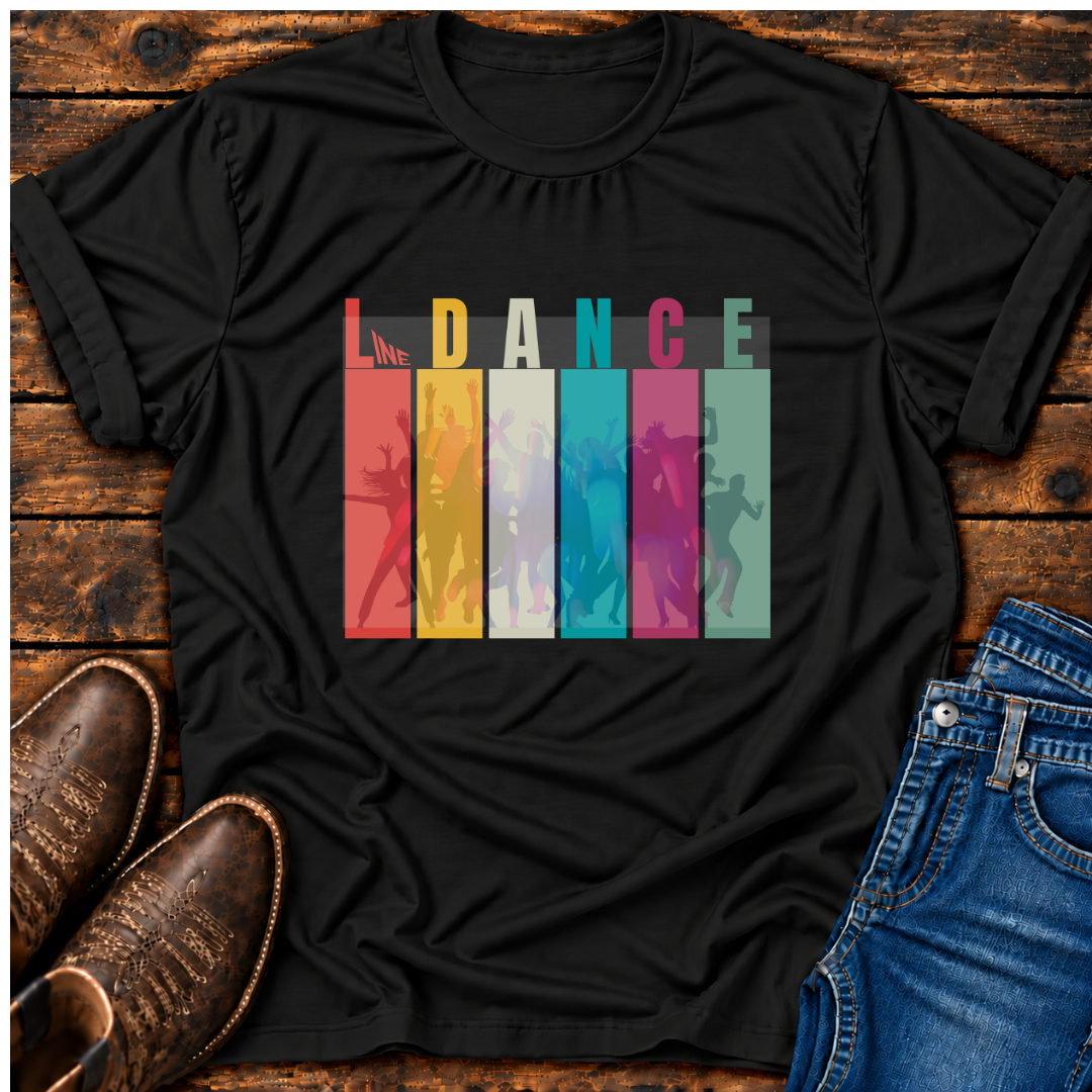 Line Dance Rainbow Rectangles T-Shirt