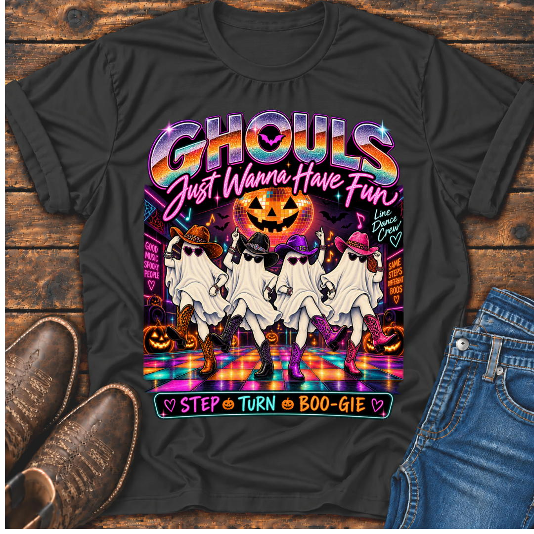Ghouls Halloween Line Dance T-Shirt
