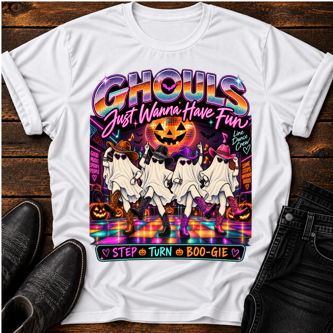 Ghouls Halloween Line Dance T-Shirt