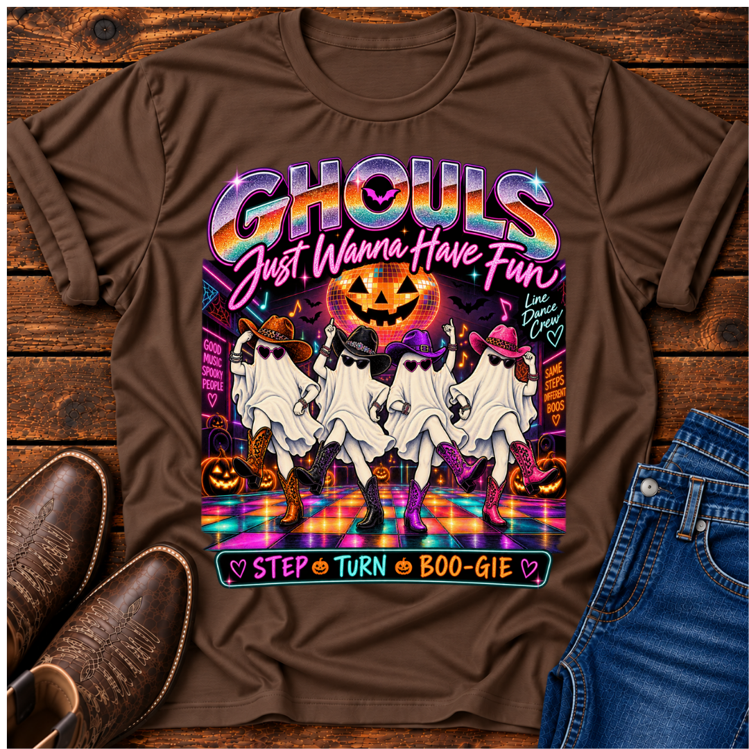 Ghouls Halloween Line Dance T-Shirt