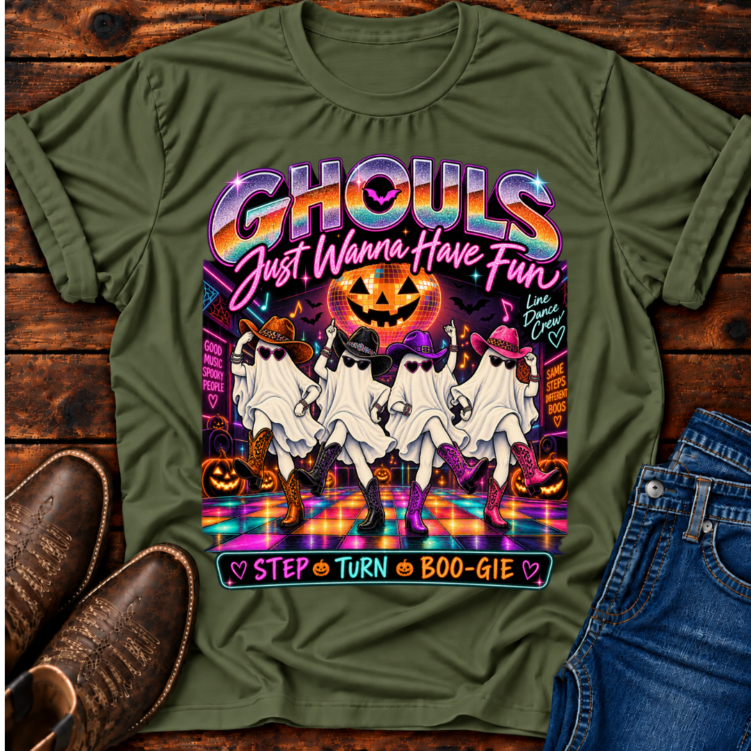 Ghouls Halloween Line Dance T-Shirt